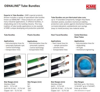 OSNALINE Tube Bundles